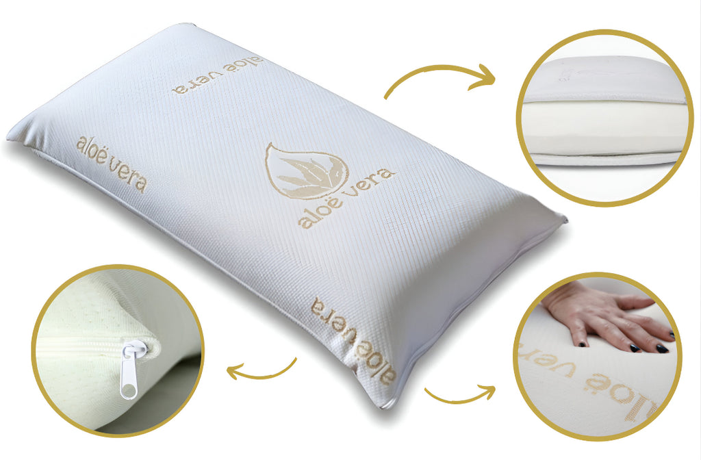 Almohada 100% Viscoelástica | Soporte Ergonómico y Confort Premium