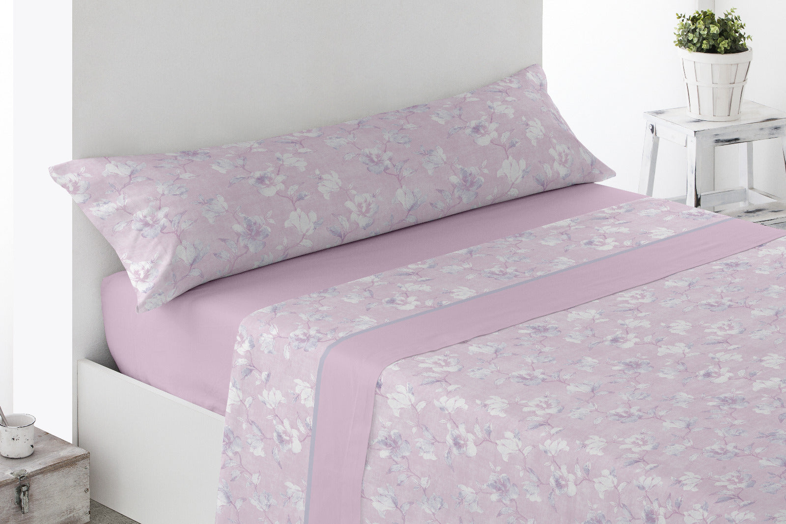 Juego de Sábanas de Coralina Modelo FLORAL