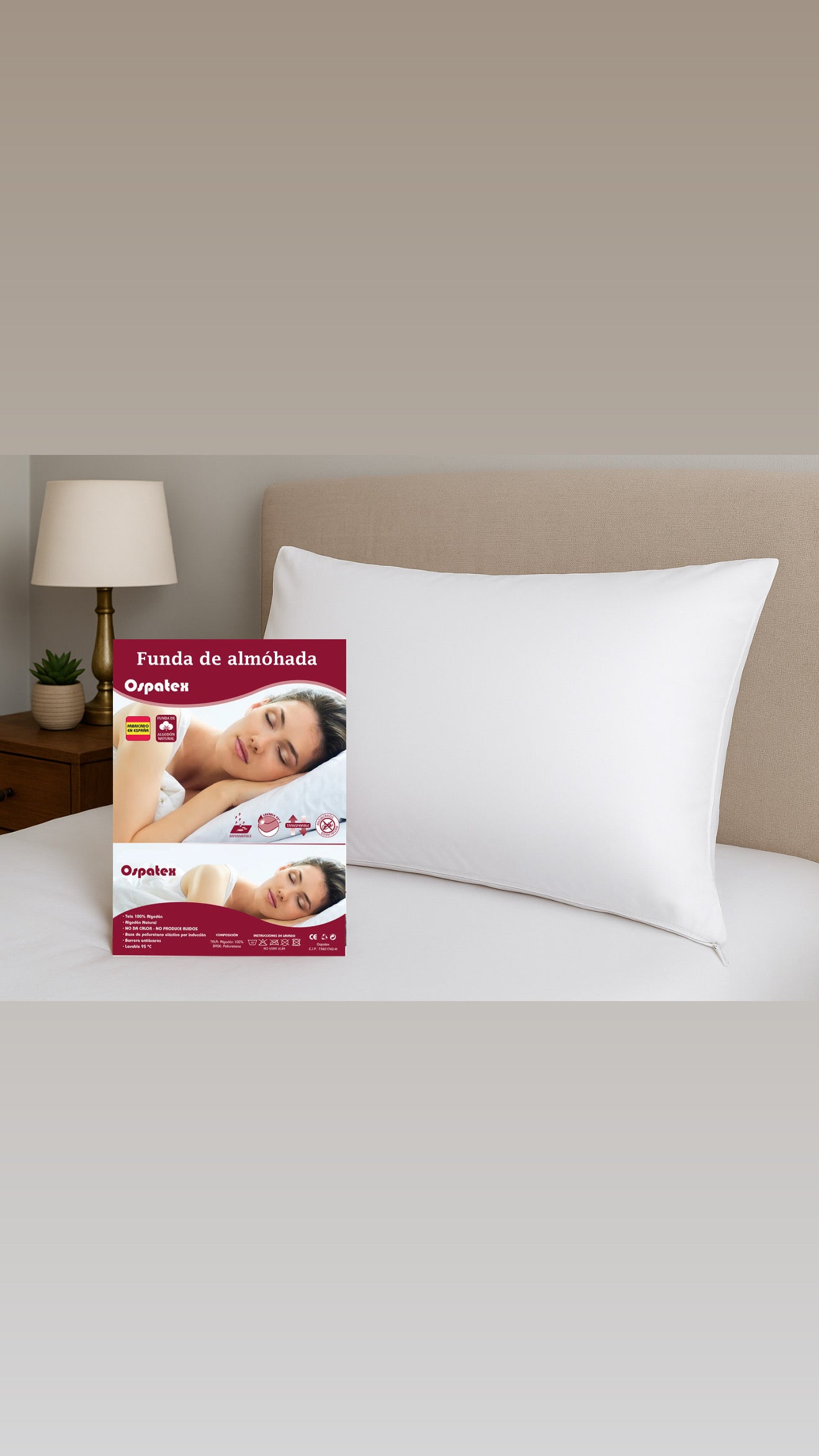 Funda Protectora de Almohada, Protección Total y Confort Diario