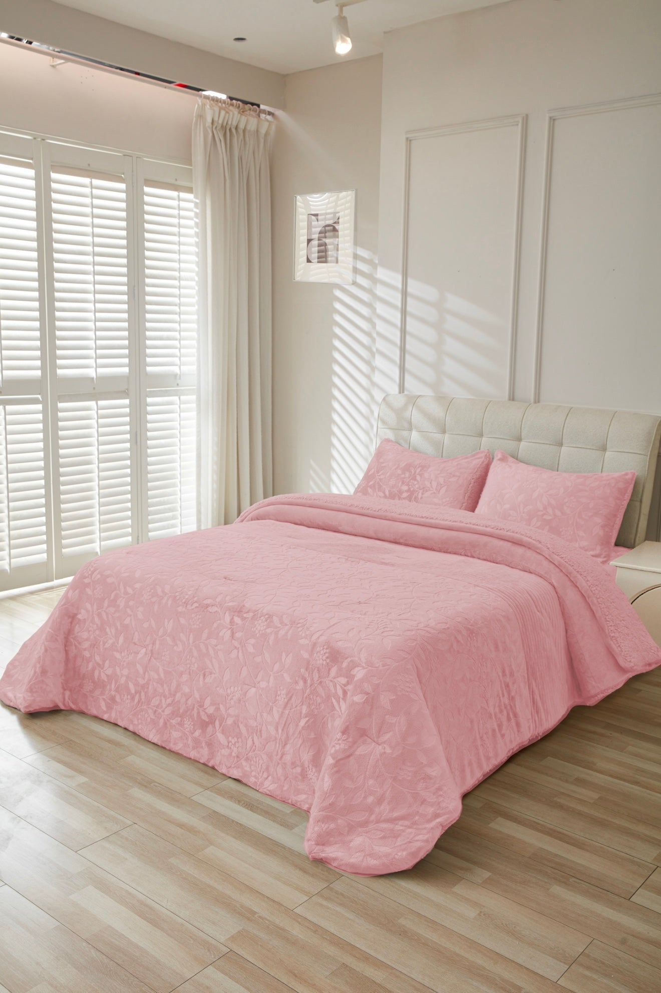 Edredón Sherpa Modelo LAURÉL — Elegancia Natural en Relieve
