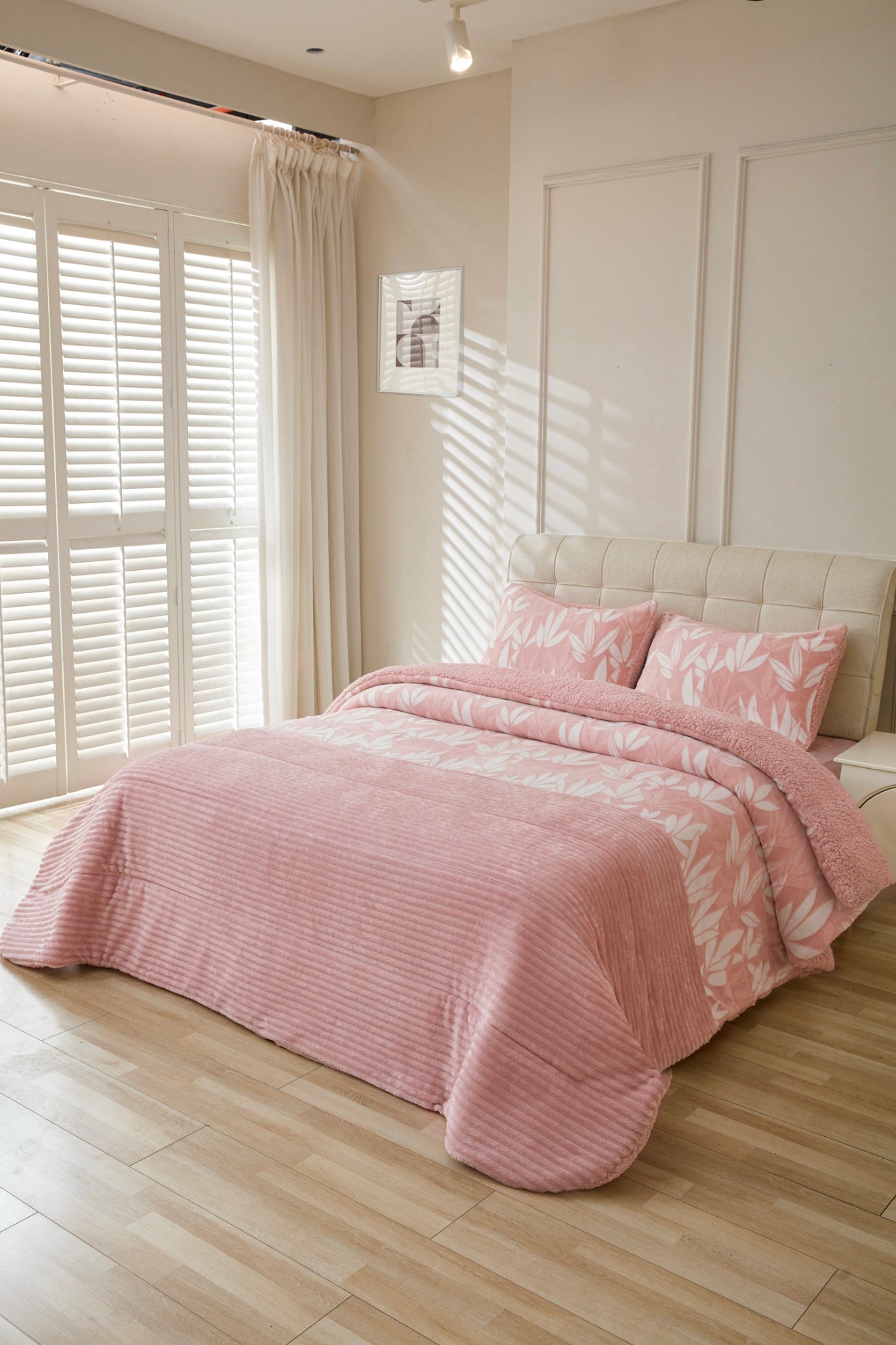 Edredón Sherpa Modelo LUNA — Suavidad Natural y Diseño Orgánico