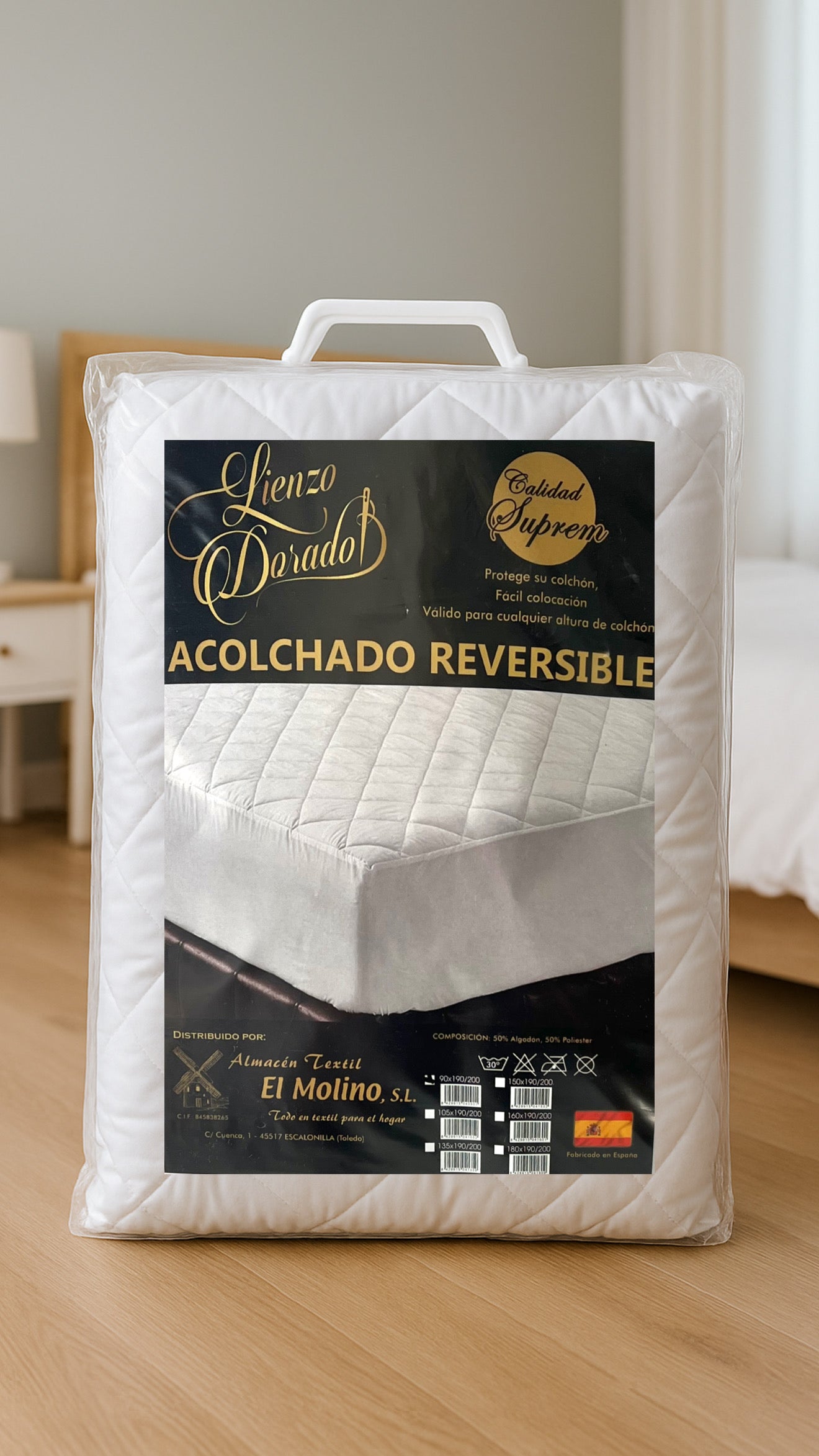 Protector de Colchón Acolchado Reversible | Confort y Frescura Todo el Año