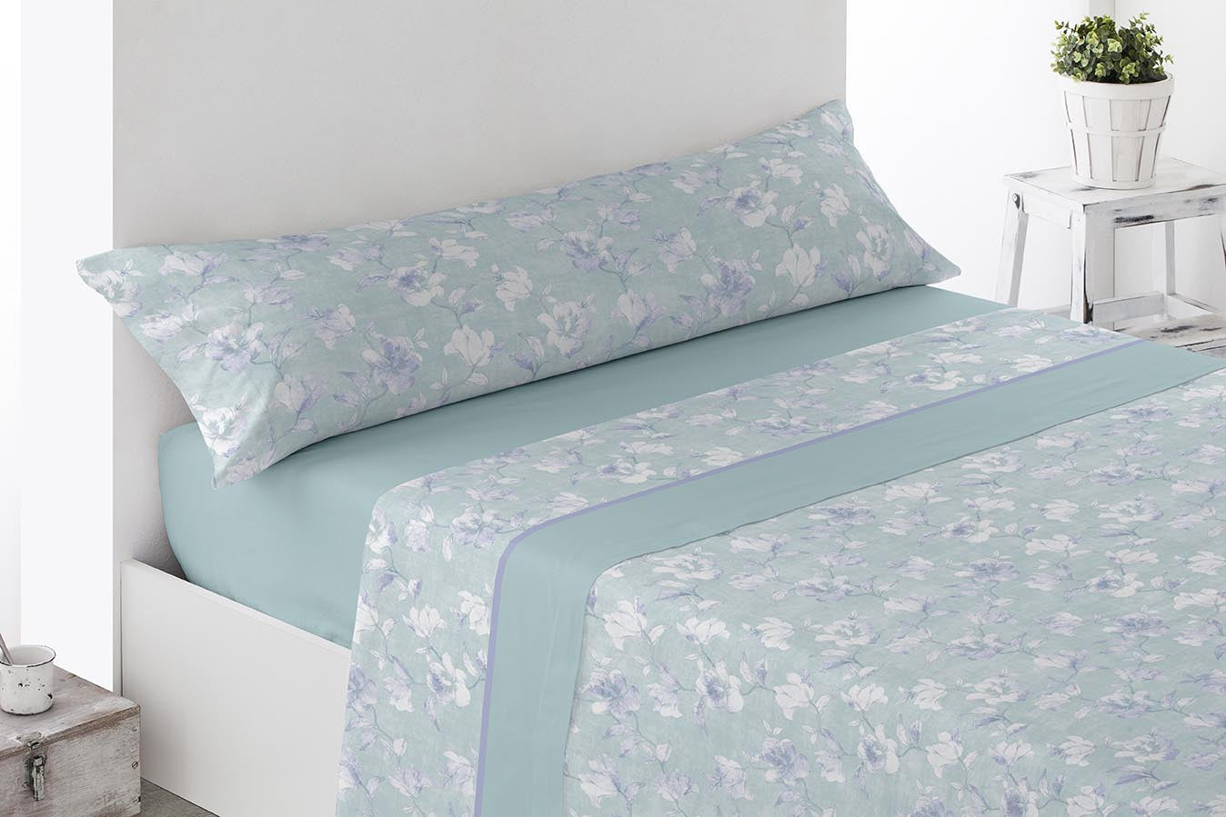 Juego de Sábanas de Coralina Modelo FLORAL