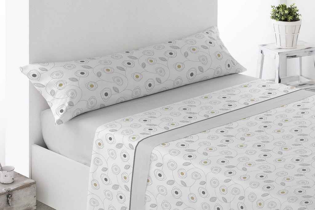 Juego de Sábanas de Coralina Modelo HOJA — Diseño Gráfico Moderno para Dormitorios con Estilo