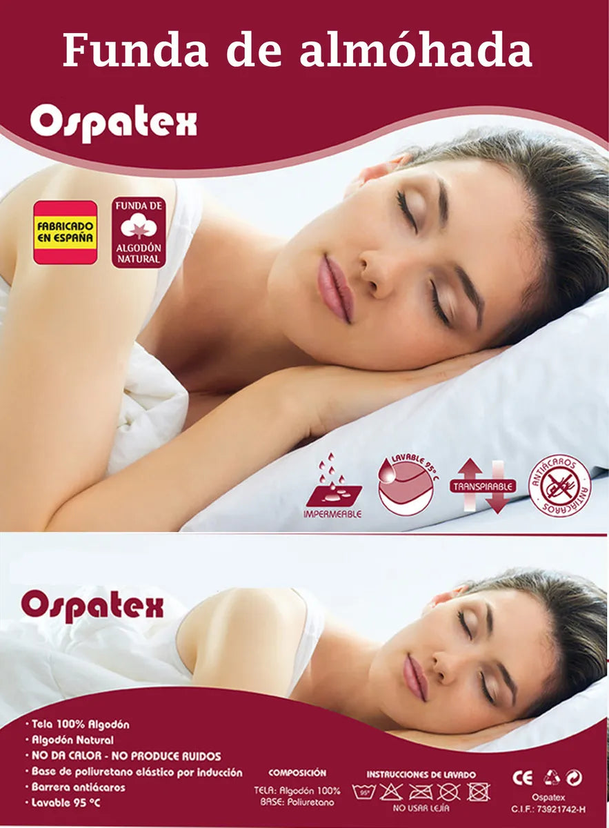 Funda Protectora de Almohada, Protección Total y Confort Diario